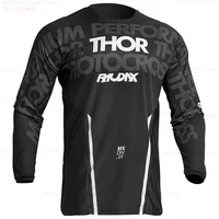 Youth Quick Dry Motocross Jerseys Thor Raudax Downhil Mountain Bike DH Shirt MX Motorcycle Cycling Clothing Ropa MTB T-Shirts 1