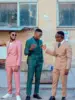 Cenne Des Graoom Men's Suits One Button Double Breasted Pink Tailor-Made Blazer Pants Business Causal Party Singer Groom Wedding 5