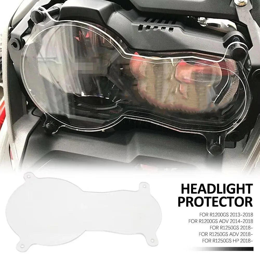Motorcycle headlight protector Acrylic BMW R1200GS R1250GS R 1250 GS LC Adventure 2013 -