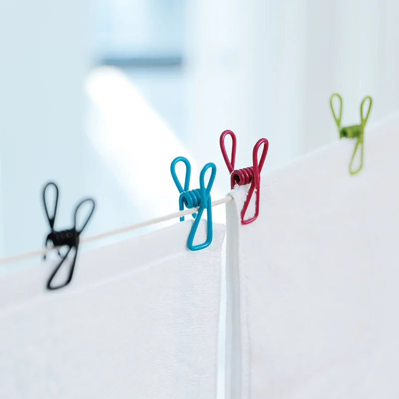 10/5 Stück Mehrzweck-Wäscheklammern aus Edelstahl, Handtuch- und Sockenklammern, zum Verschließen von Lebensmitteln, Wäscheleine-Clips, zum Aufhängen von Wäsche – Detail 13
