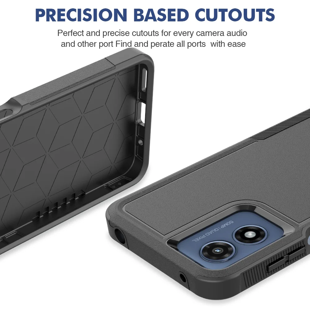 Durable Dual-Layer Shockproof Phone Case with Screen Protector