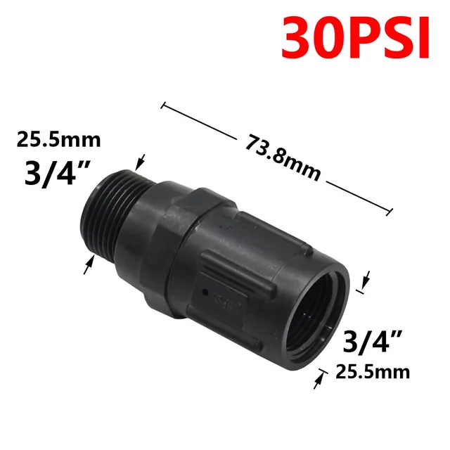 15Psi 20Psi 25Psi 30Ps 45Psi 3/4 "Szál Víz -Előre Beállított Nyomásszabályozók Csökkentik A Bejövő Víznyomást Kert Öntözéséhez - Image 5