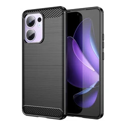 Sleek Matte Silicone Shockproof Phone Case - Oppo Compatible for Oppo Reno13 A (Black)