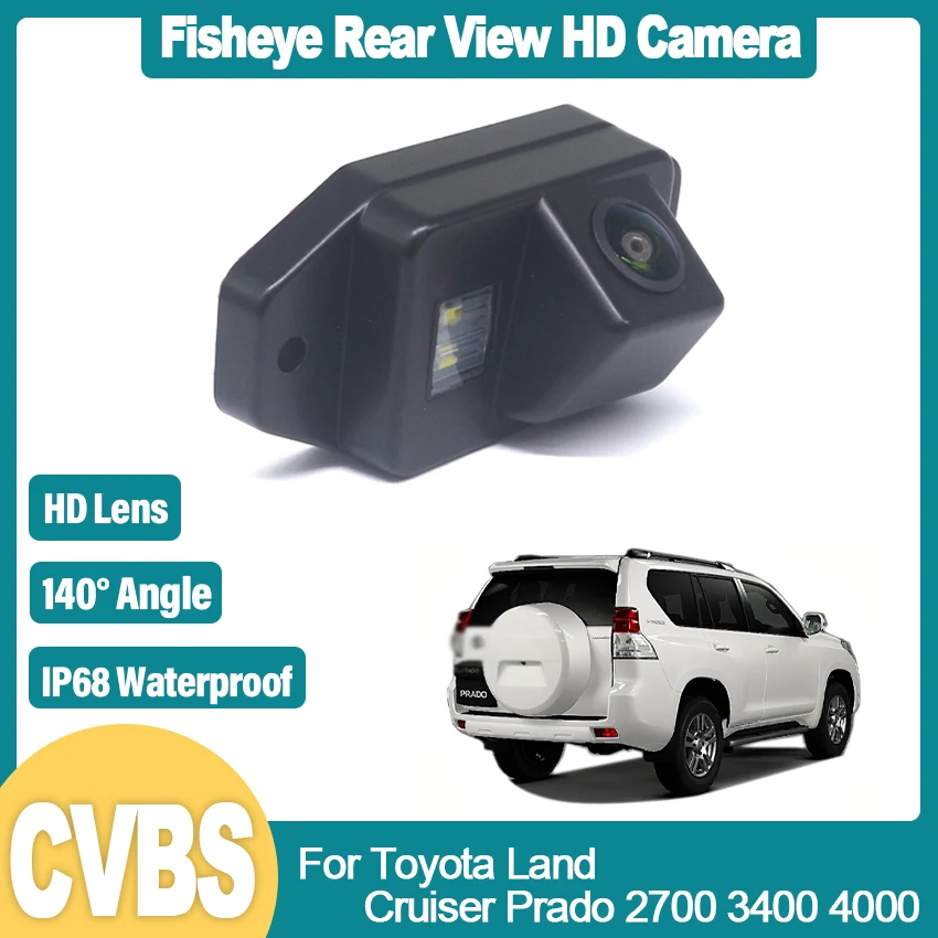 

Car Rear View Reverse Camera Full HD CCD High quality RCA For Toyota Land Cruiser Prado 2700 3400 4000 Backup Parking Camera