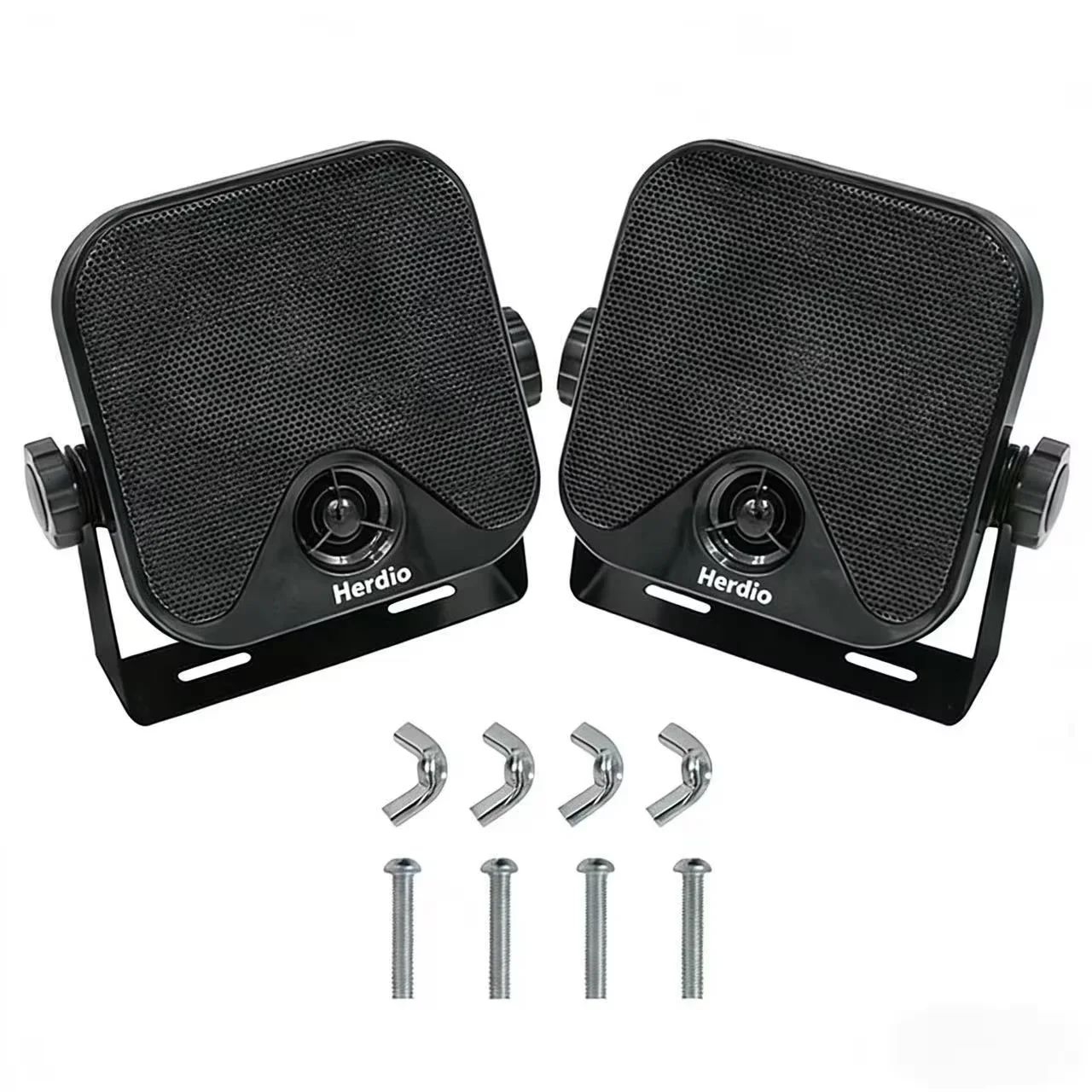 Herdio 120W Waterproof Outdoor Speakers for Boats and Motorcycles
