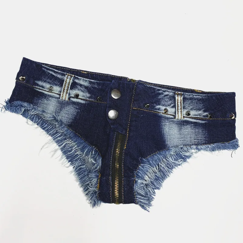 

Women Summer Low Waist Ripped Denim Shorts Performance Hot Pants Jeans Super Short Panty Sexy Lingerie Underwear Nightclub Girl