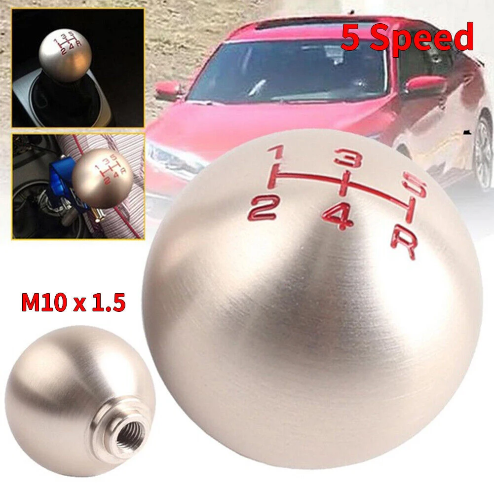 

Universal Car 5 Speed R Type Shift Knob For Honda For Acura For Civic M10x1.5 Aluminium Gearhead Trim Protection