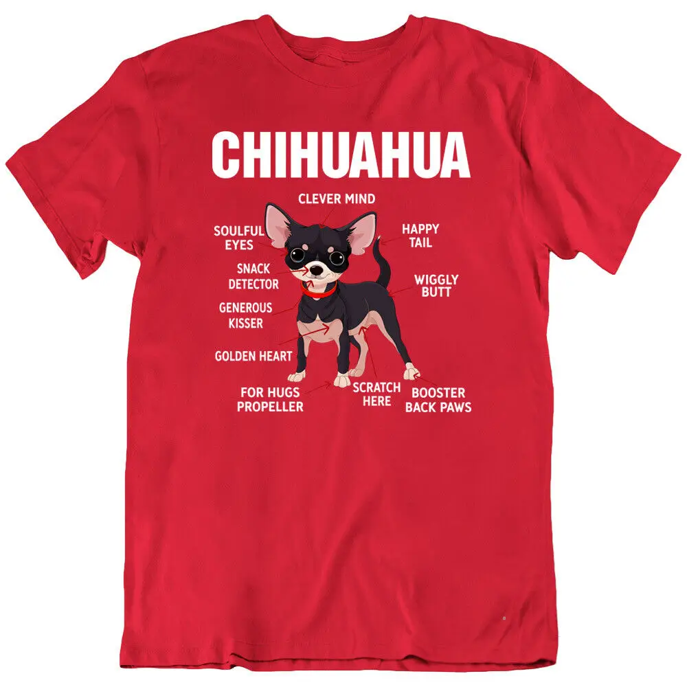 

Chihuahua Dog Small Anatomy Breed Pet Animal Cute Lover T Shirt Tee
