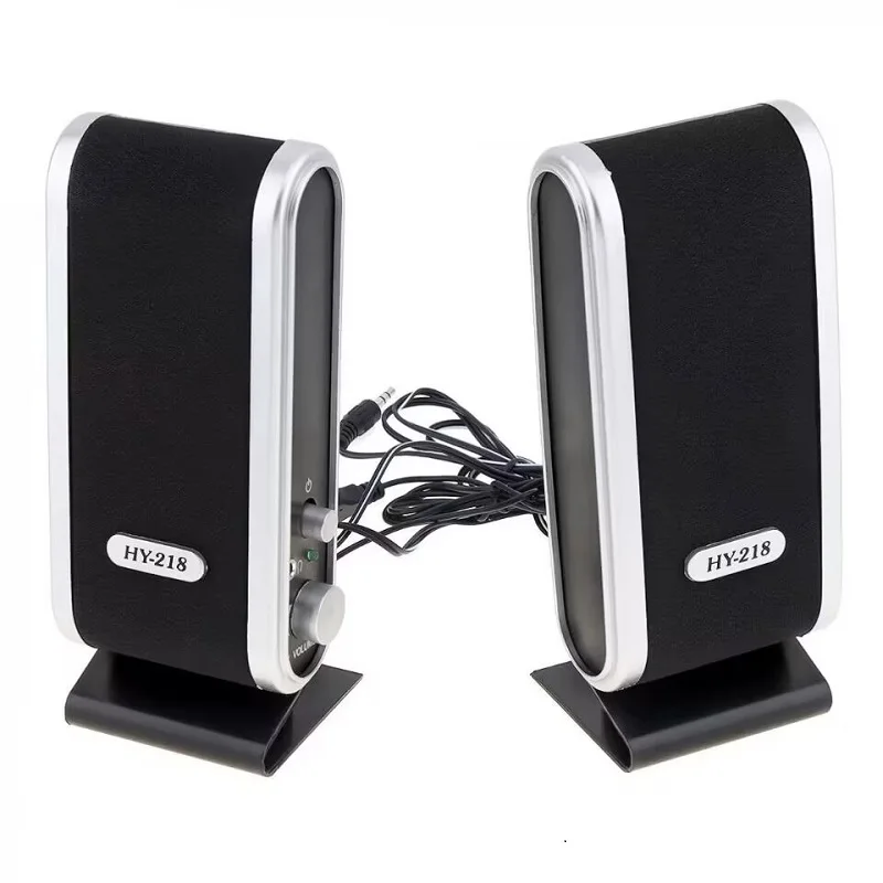 6W USB 2.0 Wired USB Power Notebook Speakers Stereo 3.5mm Audio Jack Portable Loud Speaker for PC Laptop Computer MAC computer speaker desktop speakers