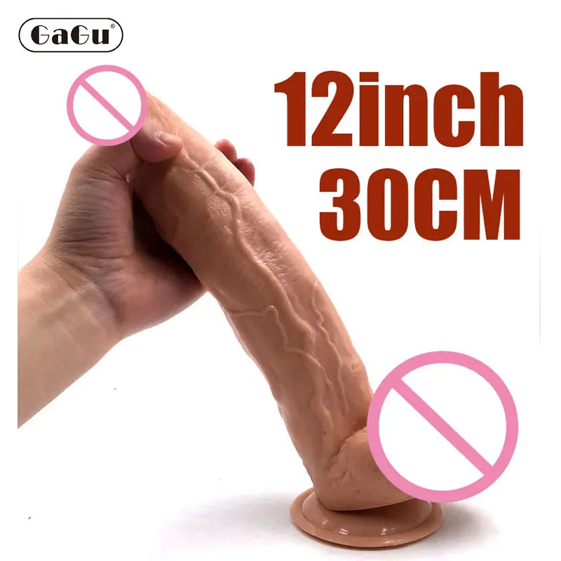 12inch 30cm Huge Dildo With Strapon Suction Cup Realistic Big Penis Female Masturbator Vagina Dick Shop Adult Anal Sex Toys Cock sex toys