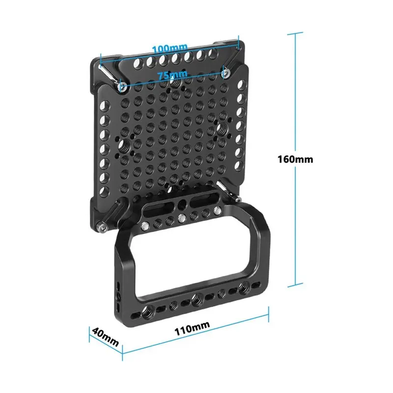카메라 모니터 100X100/75X75용 VESA 마운트 호환 다목적 치즈 플레이트 핸들 그립