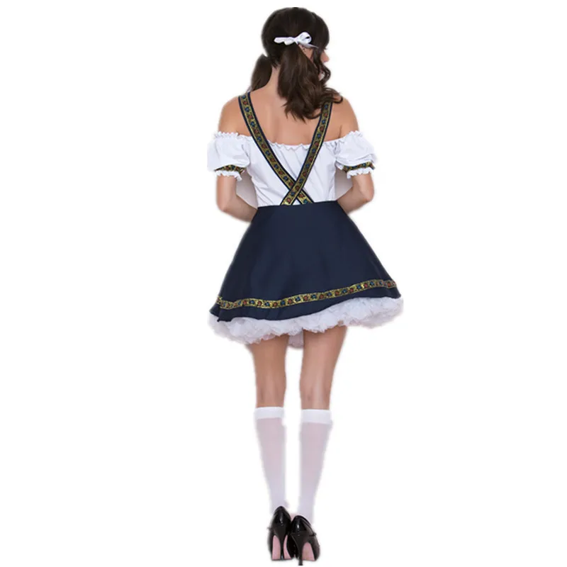Carnevale Ladies Oktoberfest Costume Lederhosen Bavarese Tedesco Heidi Beer Maid Wench Outfit Cosplay Fancy Party Dress