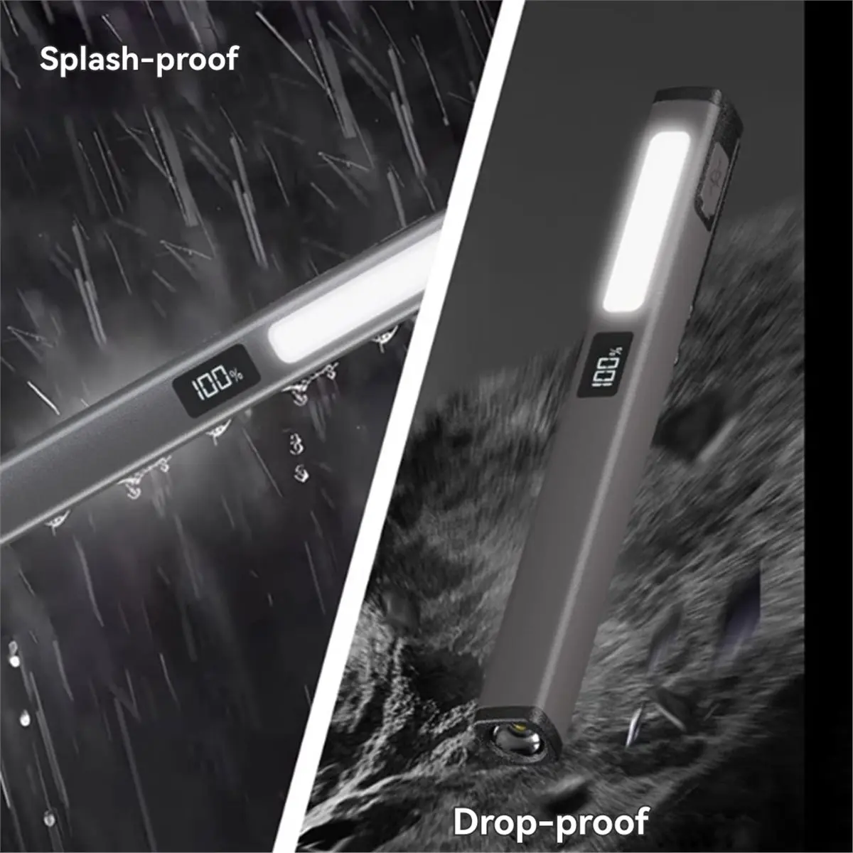 펜 클립이 있는 A10R LED 미니 손전등 미니 손전등 USB 충전 작업등 캠핑 라이트 A