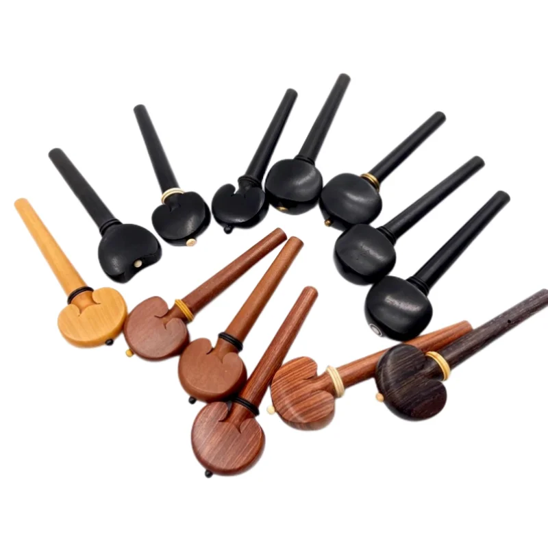 Cello Tuning Pegs Parts Accessories 4pcs 4/4 3/4 1/2 1/4 Jujube wood ebony boxwood rosewood