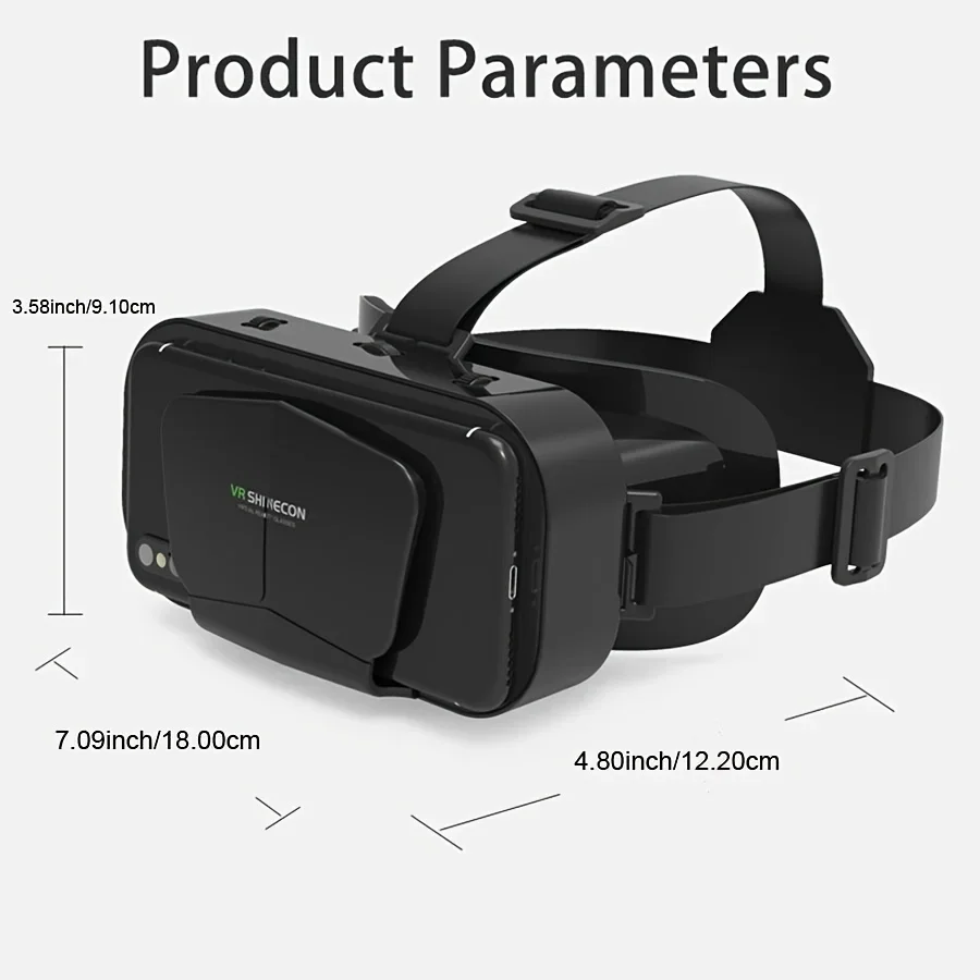 Adjustable VR Glasses Virtual Reality Headmounted Headset 3D Movie Game Accessory For Smartphones Phone: 3 - 5 Days Free Delivery Only UK