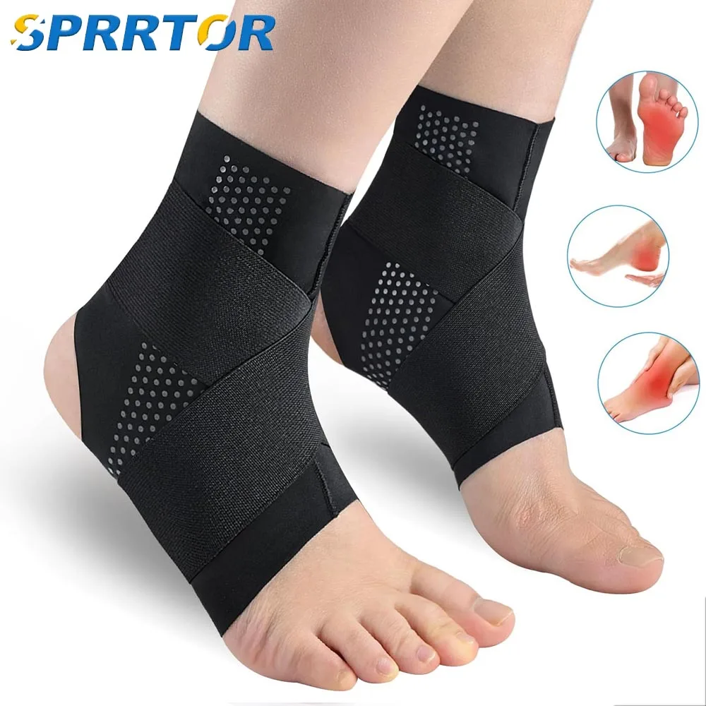 Ankle Support Brace Adjustable Compression Ankle Support Men Women Achilles Tendon Support and Plantar Fasciitis 1Pcs ankle support,ankle support brace