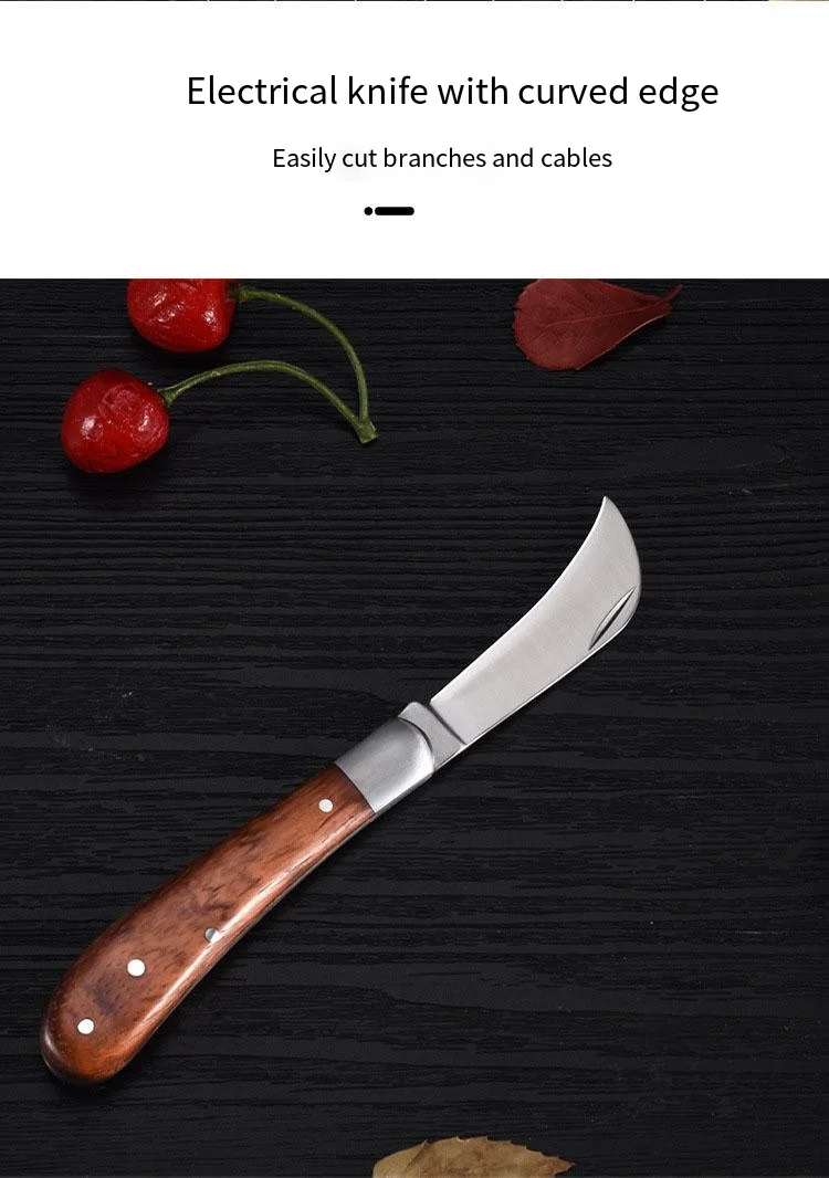 Description Picture 4 of itemFoldable Grafting Cutter Gardening Pruning Knife Tools Professional Bonsai Grafting Pruning Garden Pruning Seedling Tree Knife