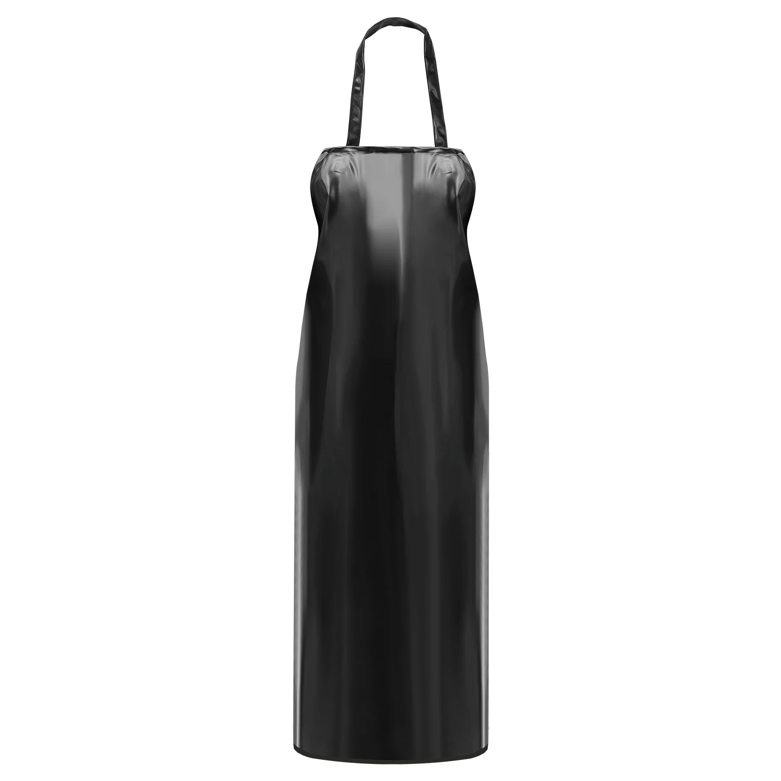 

Waterproof Unisex Heavy Duty Apron for Butchers Kitchen Apron women men adults cooking PVC Mens Aprons Chef (Black / white )