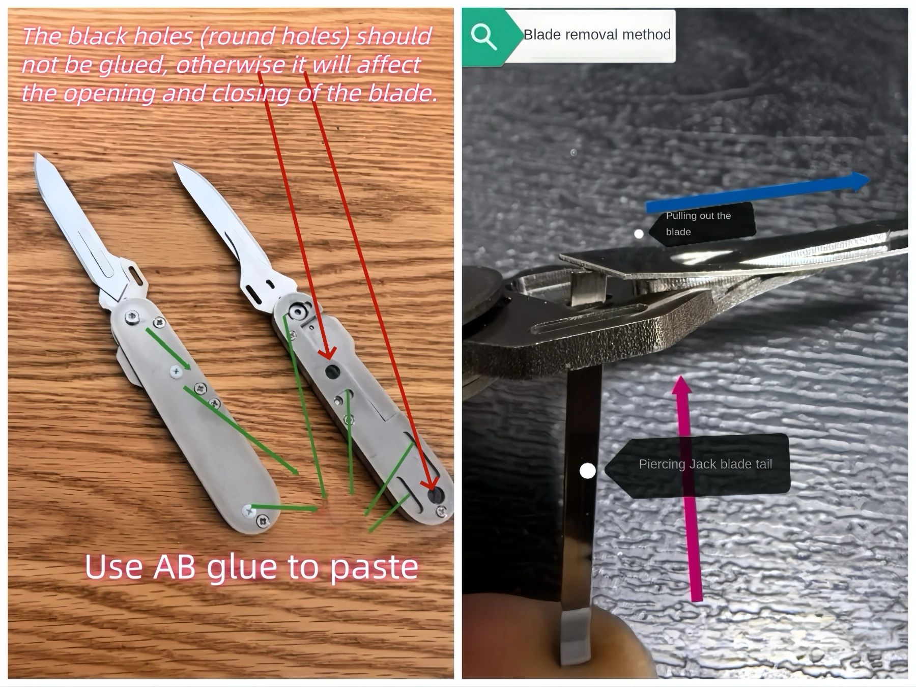 set Surgical Handle Module With Blade Can be Assembled
