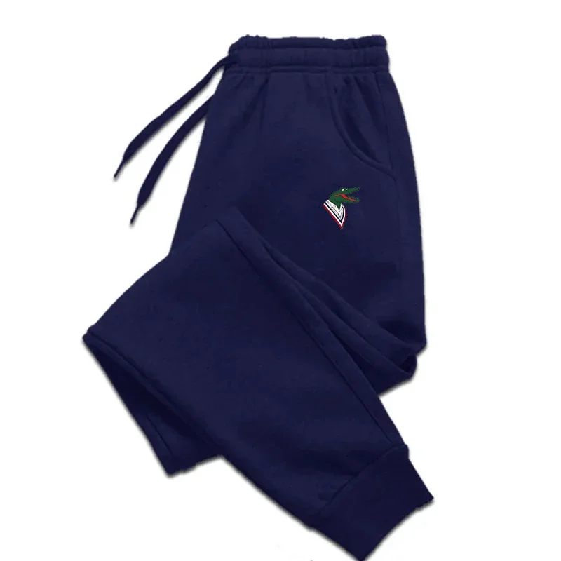 thumbnail image 1 of 2024 Pantalones deportivos con estampado para hombre, pantalones de entrenamiento informales, ropa deportiva, pantalones deportivos de pierna recta para hombre, pantalones de gimnasio negros, otoño, 1 of 4