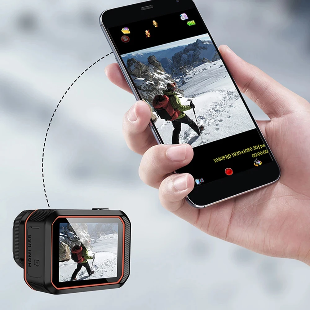 4K HD action camera IPX8 waterproof the same camera sports DV outdoor camera Anti-shake motorbike car recorder Helmet Body Cam 3