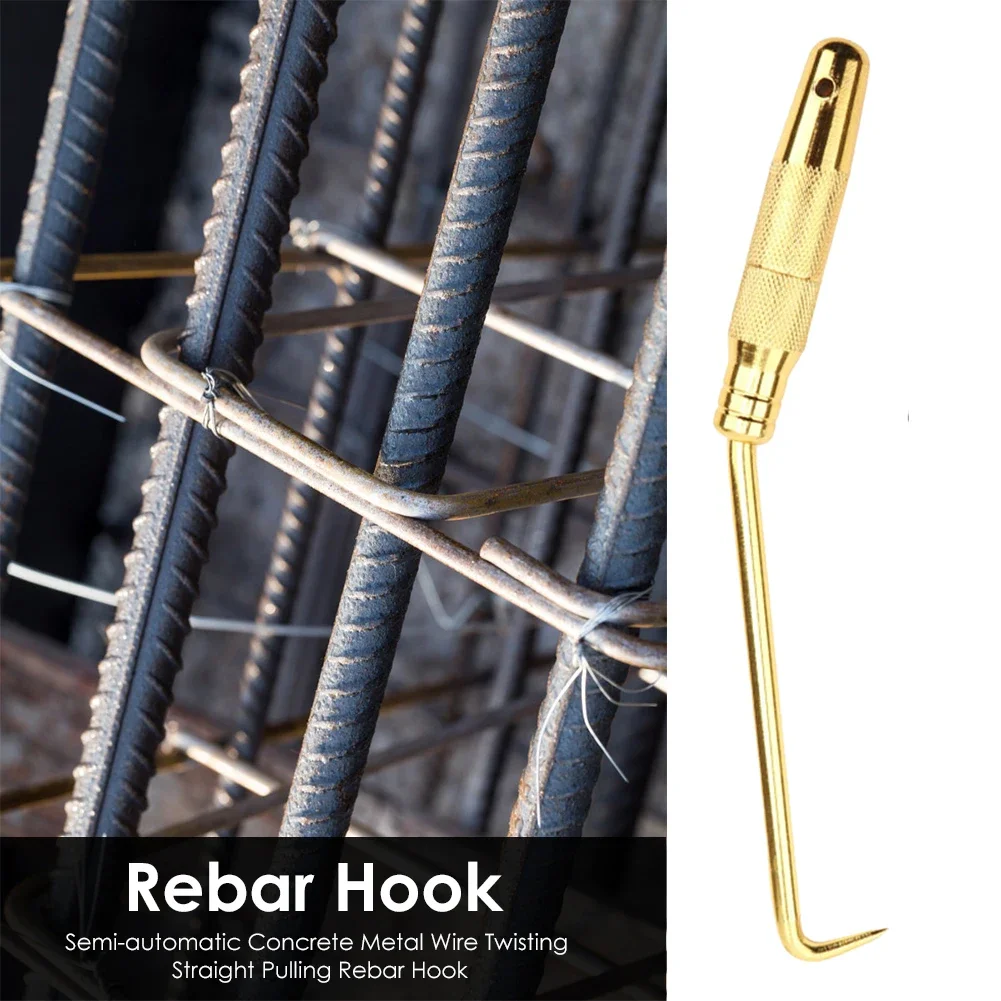 Semi-Automatic Rebar Tie Wire Twister Non-Slip Rebar Wire Twister High Hardness Tie Twisting Tool Durable Fence Tool