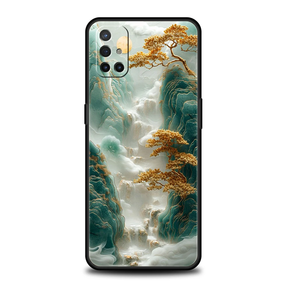 Serene Landscape Silicone Phone Case – Artistic Protective Cover