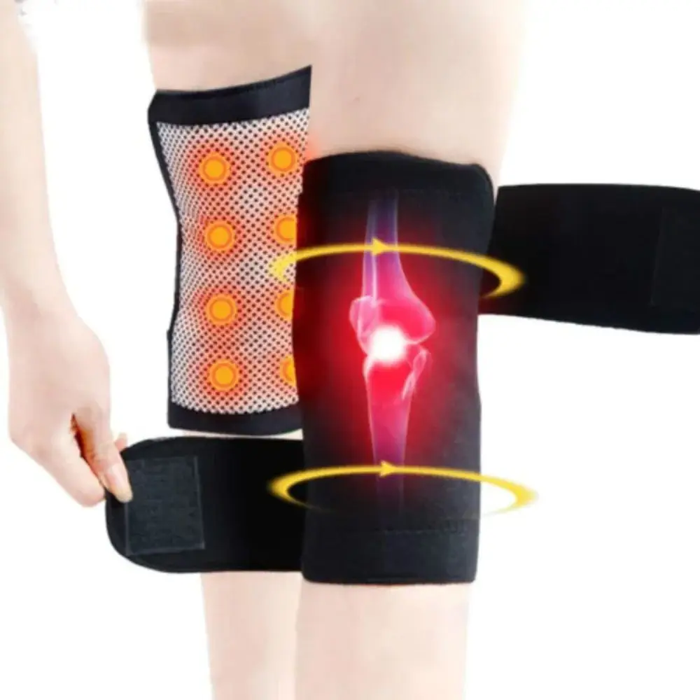 

1 Pair Tourmaline Self Heating Knee Pads Support Therapy Kneepad High Elastic Belt Knee Patella Warm Massage Sleeves