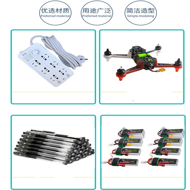 Sangles de batterie pour DJI Avata, Mavic Mini 3 Pro et FPV, posées à plat, montrant le lot de 10.