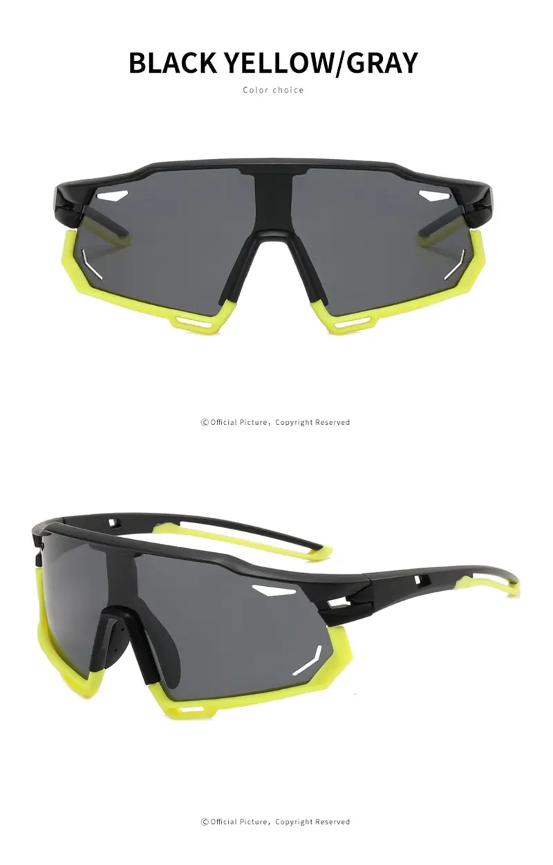 Meekleurende sportbril Heren Vrouw Gepolariseerde fietsbril Mountain MTB Fietsen UV400 zonnebril Fietsbril_voghion.com