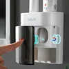 Wall Mounted Automatic Toothpaste Squeezer Toothpaste Dispenser Magnetic Toothbrush Holder Toothpaste Rack Bathroom Accessories 3