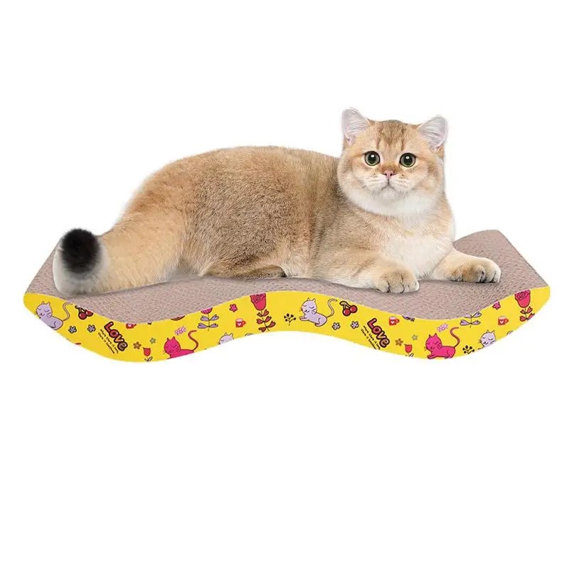 

Cat Cardboard Scratcher Corrugated Cat Scratcher Oval Scratch Pad Oval Grinding Claw Toys For Cats Cat Bed Nest Cat Accessories