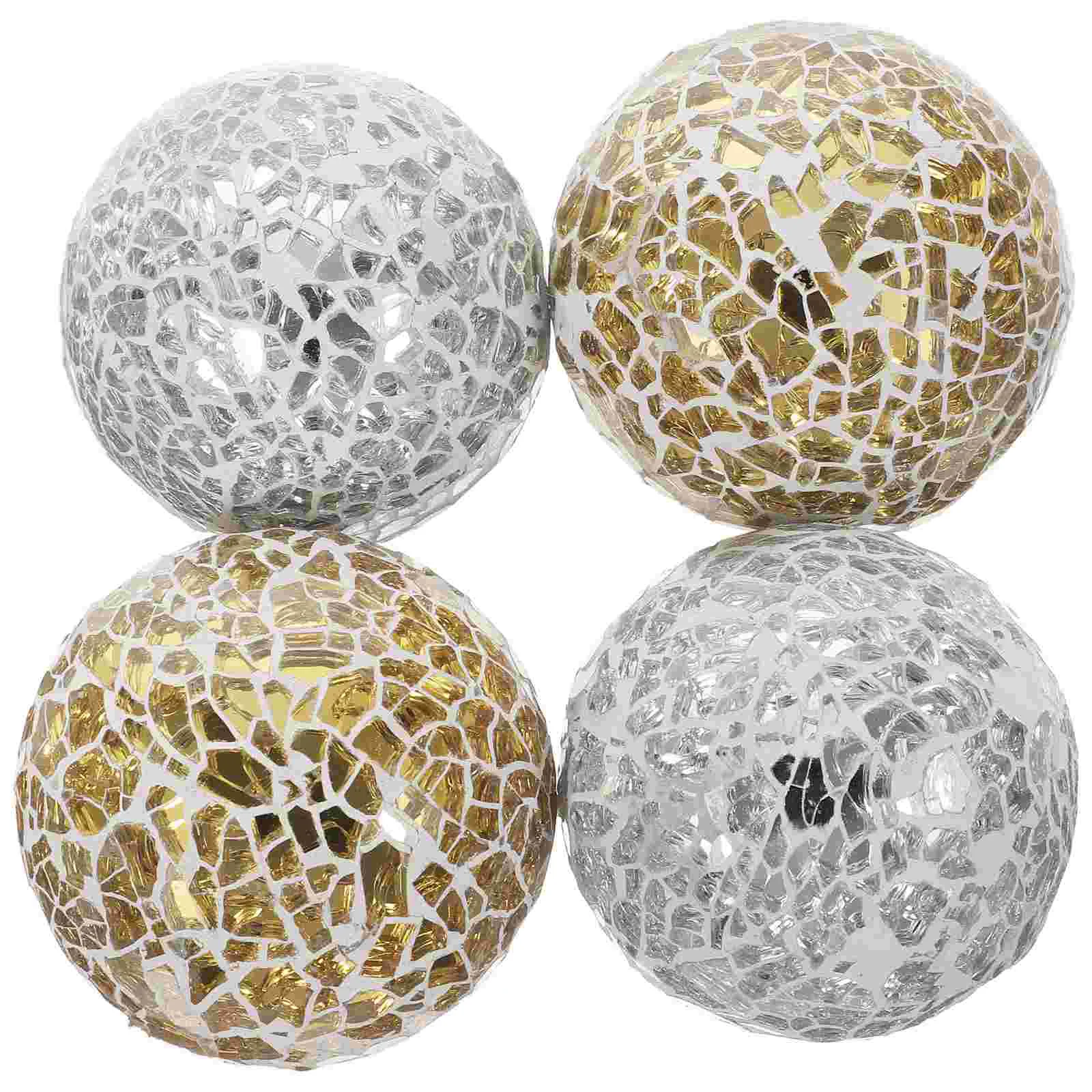 

Mosaic Ball Balls Sphere Decorative Home Orbs Ornament Table Decor Bowl Filler Cracked Bowls Decoration Tabletop Desktop