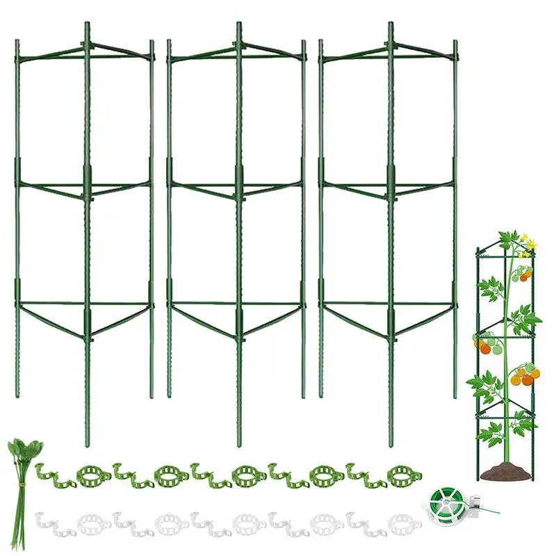 

Tomato Cages For PotsPlant Support Racks Tomato Climbing Bracket Steel Core Tomato Support Trellis For Garden Pot Climbing Plant