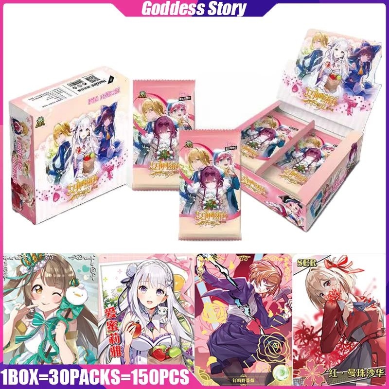 

Goddess Story Cards LITTLE FROG 12-1 Qiongzi Chapter Anime Figure Collection Cards Board Games Toys Mistery Box Birthday Gifts