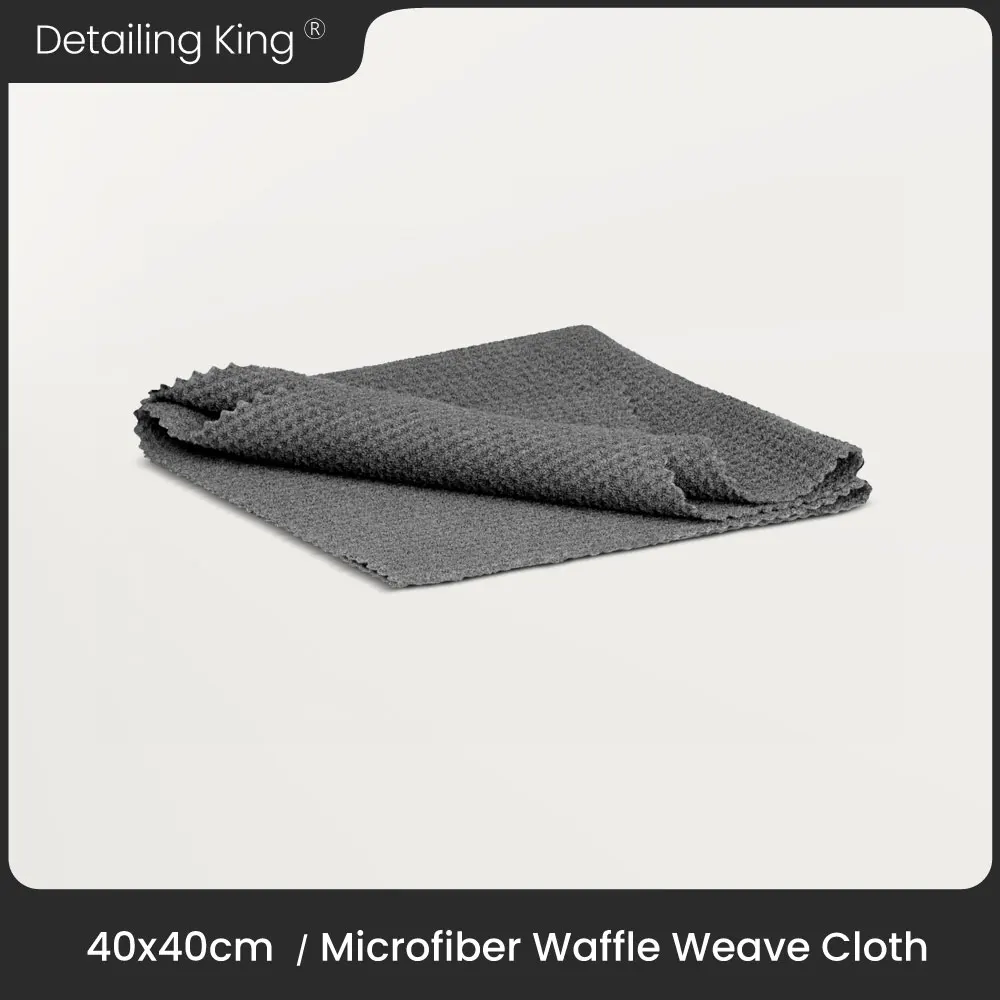 DetailingKing edgeless glass waffle towel microfiber waffle weave cloth 40x40CM super absorbent car glass towel microfiber towel microfiber cleaning cloths microfiber washing towel microfiber car towel microfiber towels cleaning cloth fiber towel fiber car wipes car drying towel glass cleaning towel drying cloth