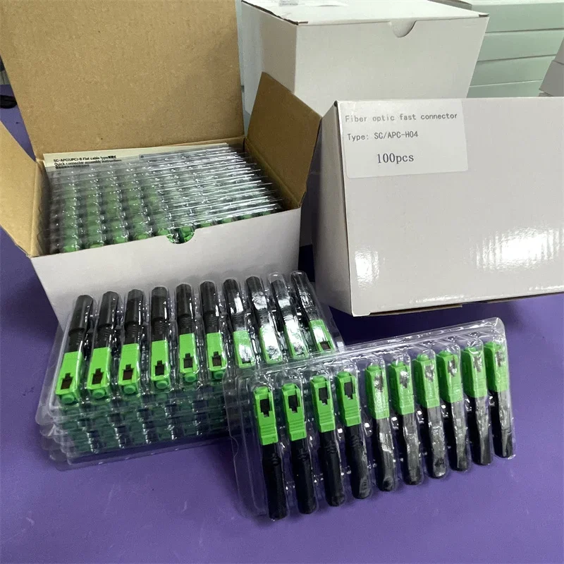 sc upc fiber optic fast connectors single mode sc apc fiber optic quick connectors mechanical adapter for ftth catv network SC APC Fiber Optic Fast Connectors Single Mode SC UPC Fiber Optic Quick Connectors Mechanical Adapter for FTTH CATV Network