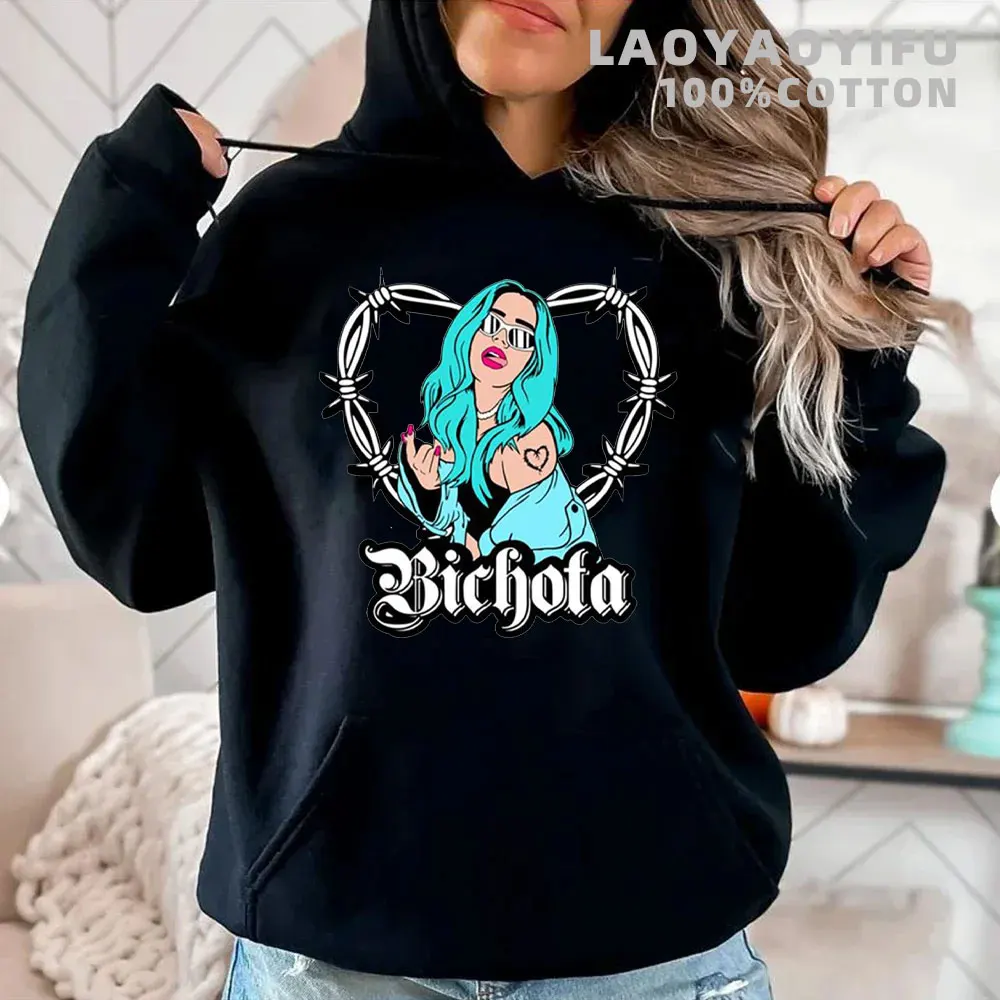 Karol G Mana Sera Bonito Fashion Printing Felpa Vintage Casual Music Hooded Manana Sera Bonito Shirt Cute Hoodie Y2K Felpa Con Cappuccio