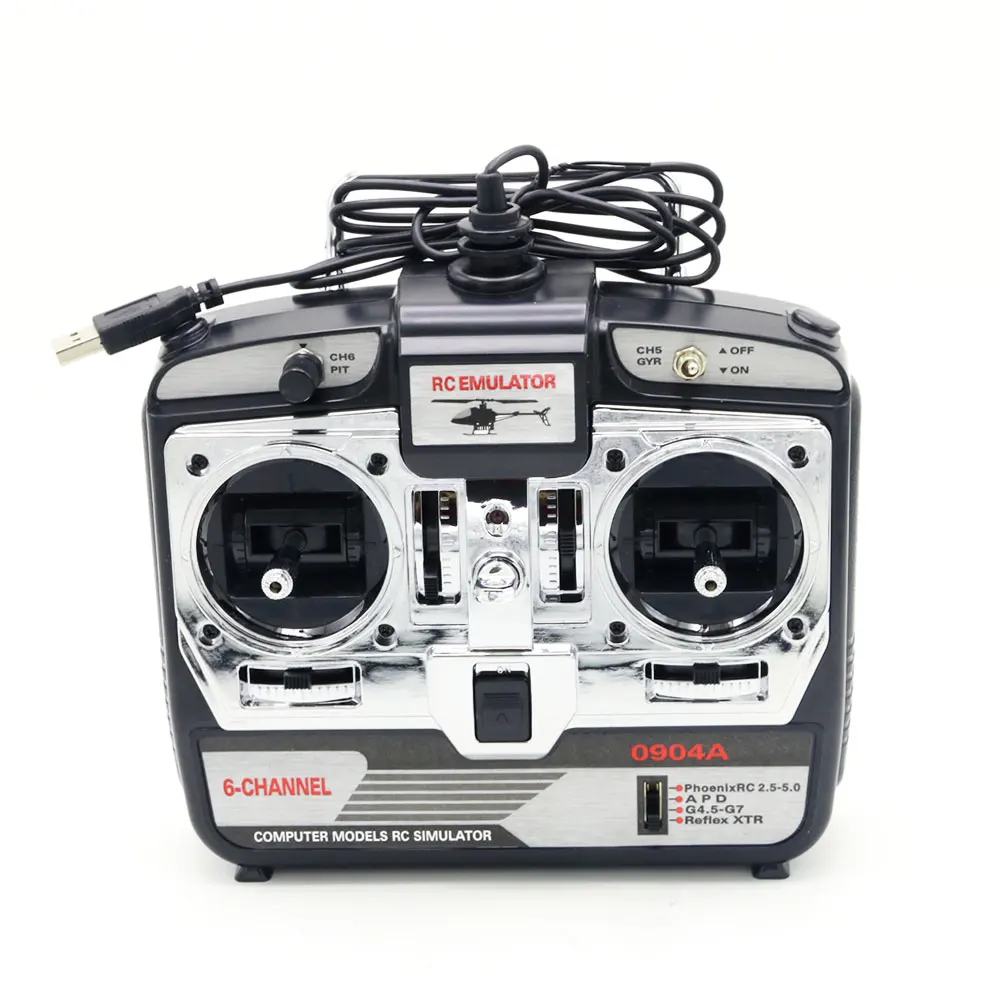 

6CH RC Flight Simulator JTL-0904A support Realflight G7 Phoenix 5.0 XTR remote control helicopter fixed-wing Drone (MODE2)