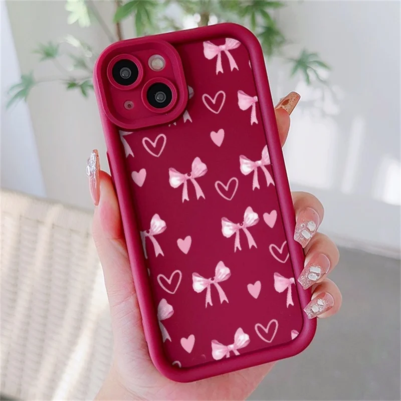 Bowknot Matte TPU Cover - Stylish Protective Case