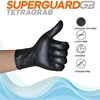 Industrial Black Nitrile Gloves 8mil Heavy Duty Disposable Gloves with Diamond Textured Latex Free Mechanic Tattoo Auto Gloves 3