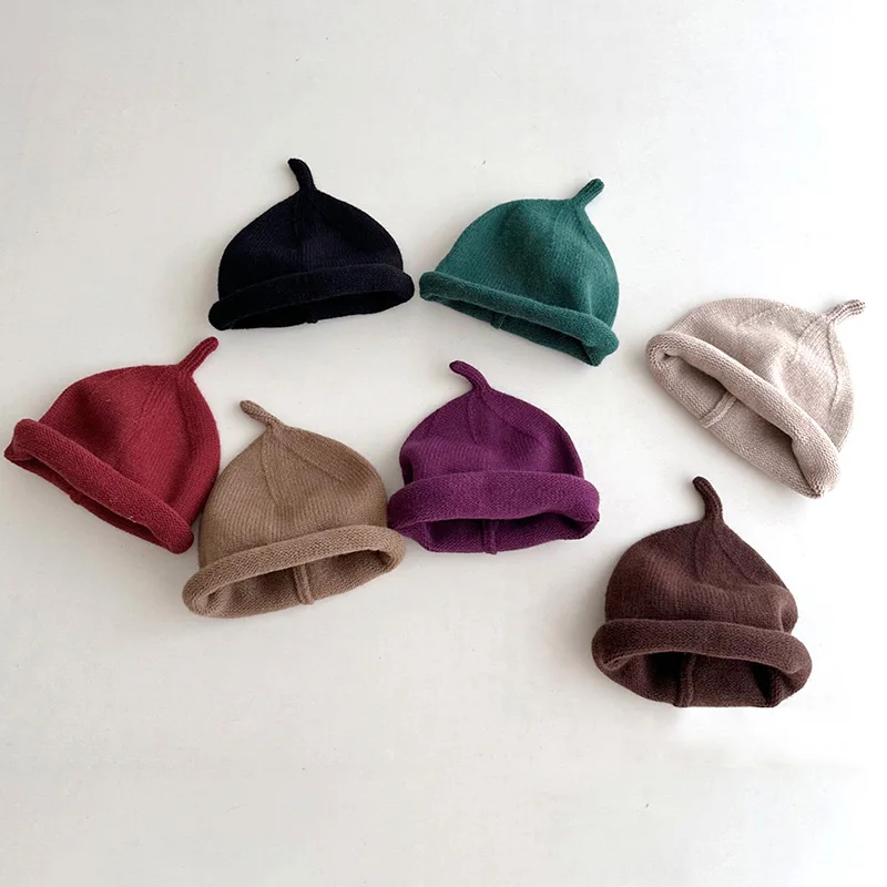 Kids Winter Crochet Hats - Newborn Boys  Toddler Girls Warm Bonnet  Cap