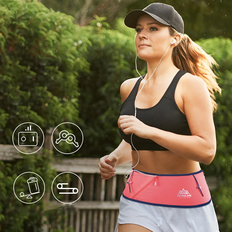 AONIJIE W8101 New 450ML Belt Hydration Waist Pack Ultralight Waist Bag Phone Holder for Outdoor Trailing Running Camping Hiking 6