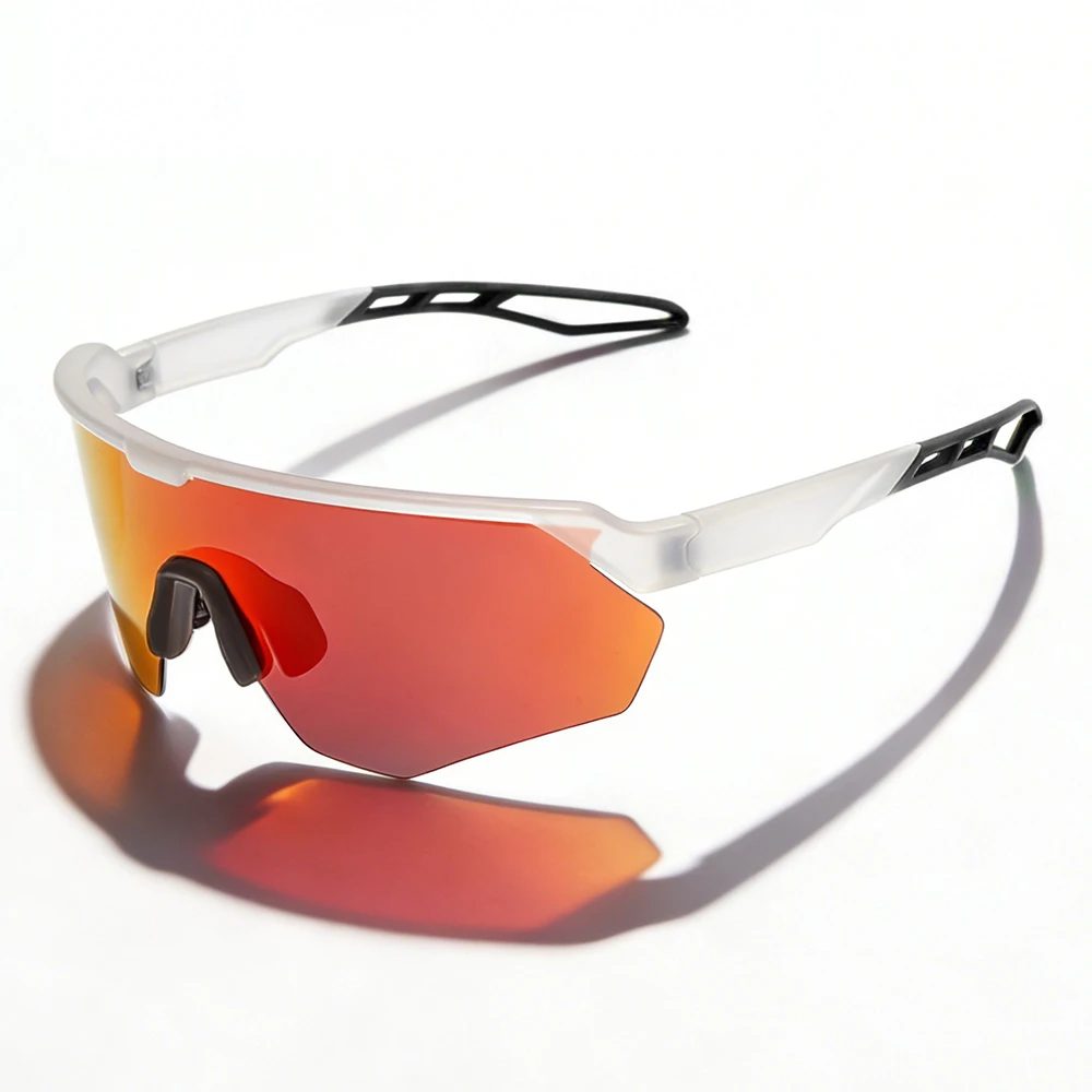 Polarisierte Sport-Radsport-Sonnenbrille mit weichem, rutschfestem Nasenpolster, TAC True Film Lens, geeignet zum Radfahren, Radfahren und Laufen – Detail 10