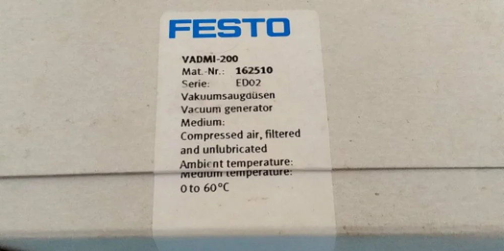 

Вакуумный генератор FESTO вечеринки, модель 162510, 1 шт.