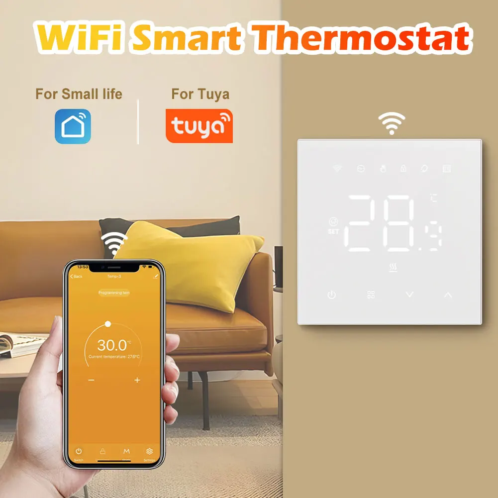 

Умный термостат для подогрева пола, Wi-Fi, 220 В
