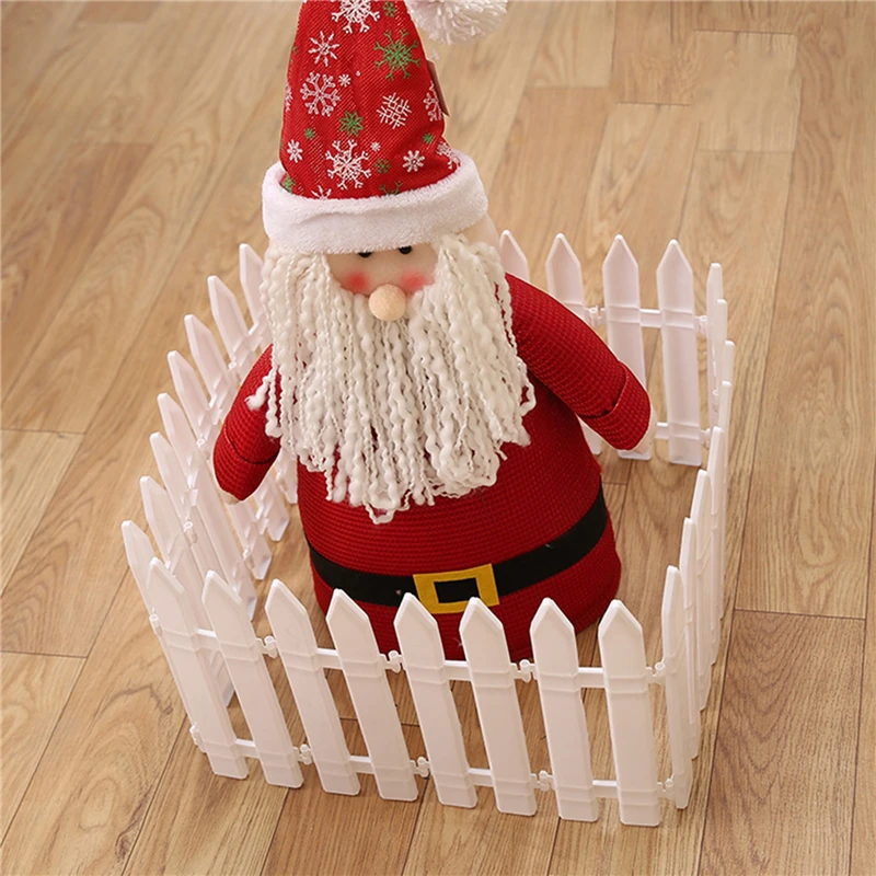 Plastic Fence Courtyard Indoor Garden Fence Kindergarten Flower Garden Vegetable Small Christmas Decoration garden fence