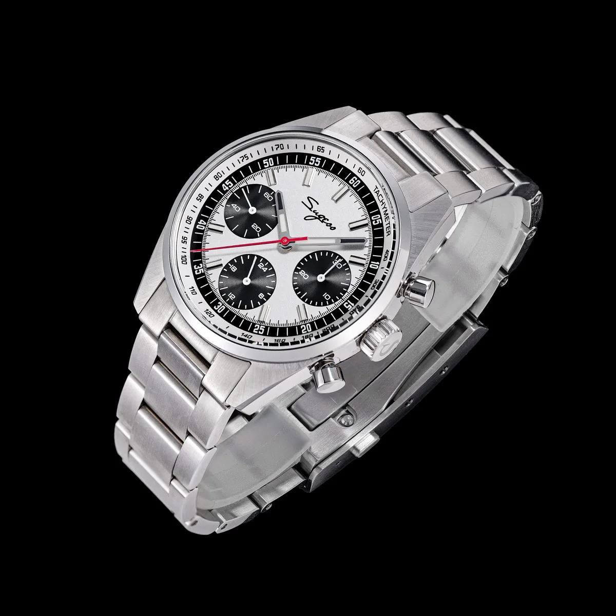 Sugess Mens Watch 38mm Chronograph Mechanical Wristwatches Tianjin Gooseneck Movement Sapphire Crystal Roulette Dial S465 new S9dfedc889534466fb6978adb48a4f516O