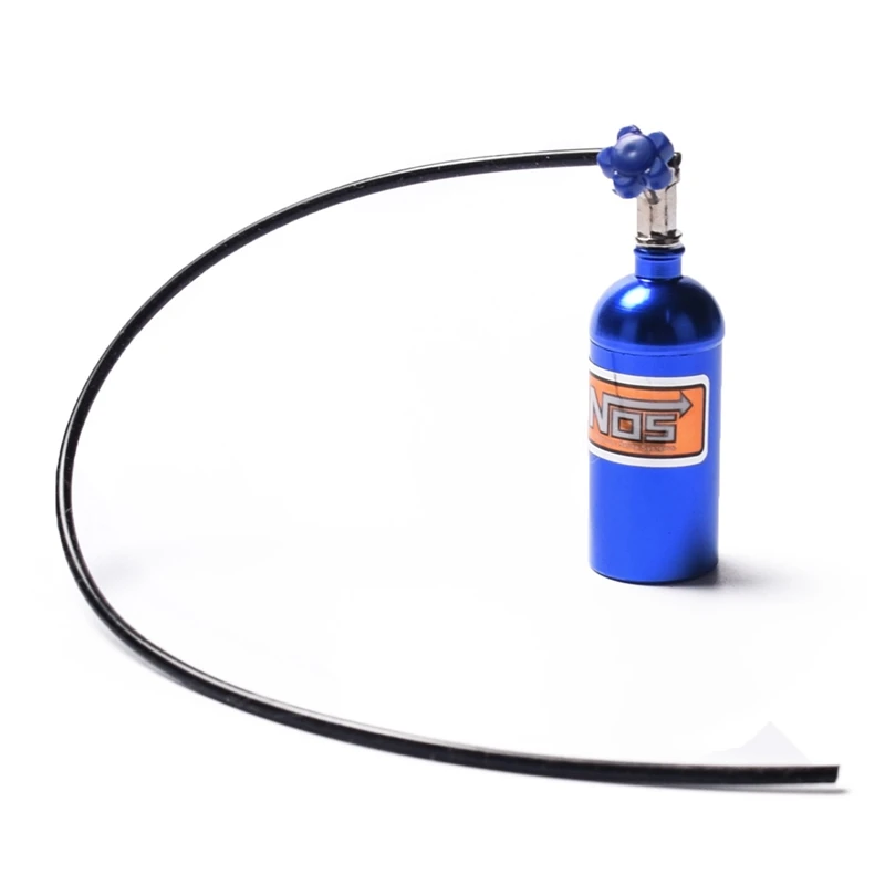 

Metal Simulated NOS Nitrogen Bottle for 1/10 RC Crawler Car Defender Bronco RC4WD D90 D110 TRX4 Axial Scx10 90046,Blue