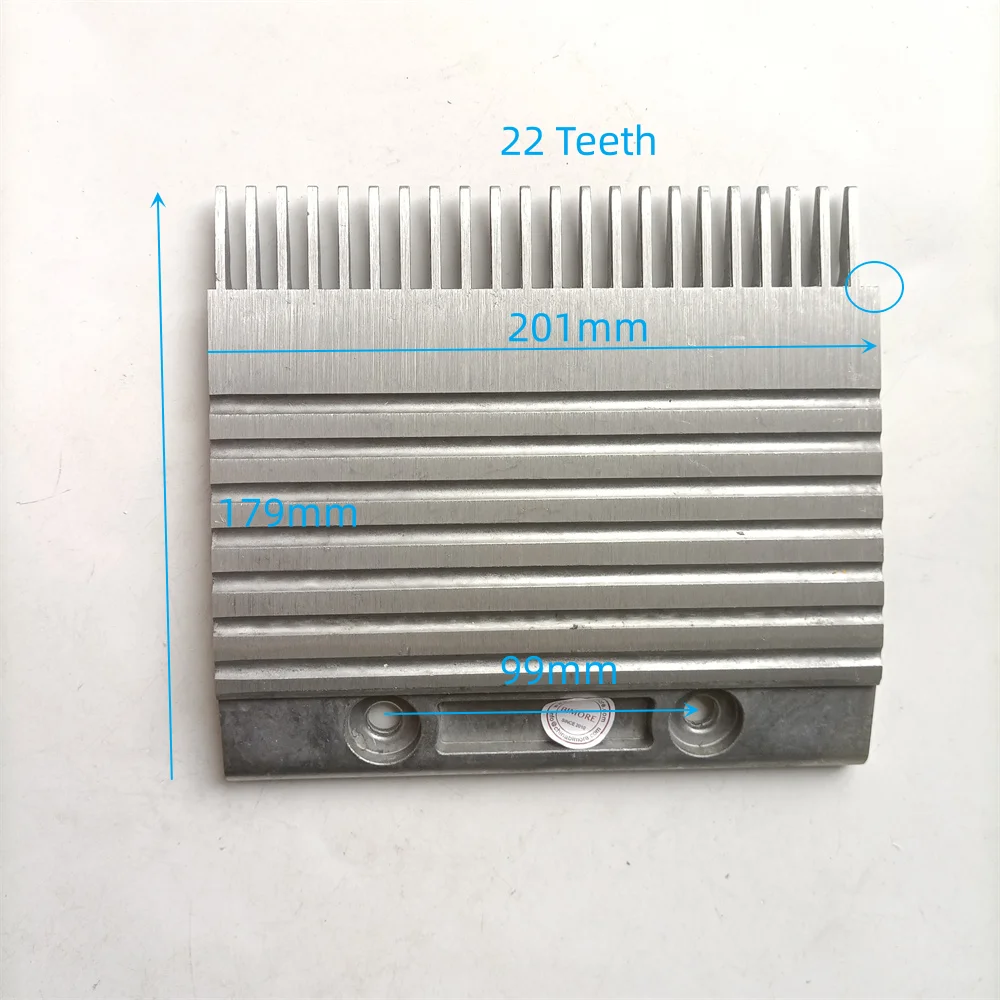 DEE3703288 Escalator Step Comb Plate Aluminum 22T Use for Kone Elevator Escalators Spare Parts Accessory Components Step Combs